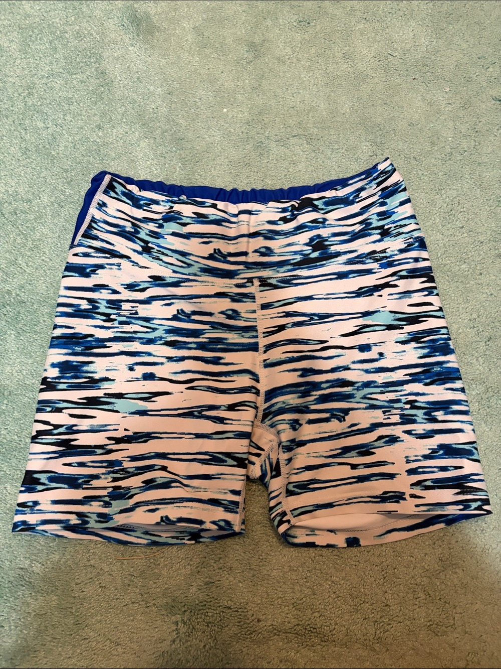 Oiselle Abstract Stripe Bike Shorts